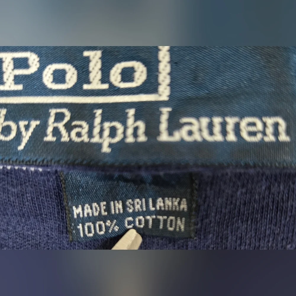 Polo by Ralph Lauren Men's Blue/White Striped Polo Embroidered Logo Classic, XXL